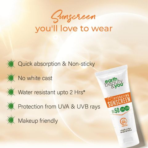 Earth Beauty & You Sunscreen Hydrating 50ml