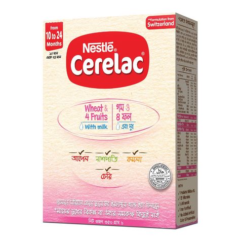 Cerelac Stage 3 Wheat & 4 Fruits 350g (±50g)