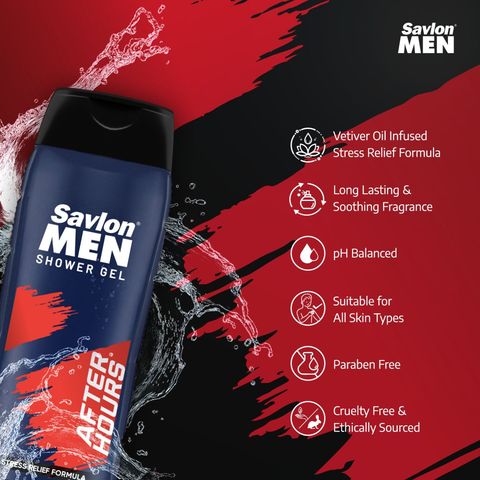 Buy 2 Pieces Savlon Men After Shower Gel 250ml & Get Free Loofa 2 Piece