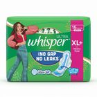 Whisper Sanitary Napkin Ultra For Heavy Flow Xl+ 15 Pieces