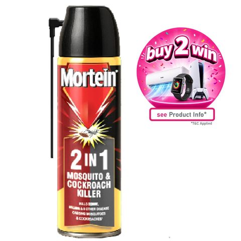 Mortein 2 In 1 Mosquito And Cockroach Killer Spray 400ml