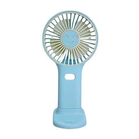 Portable Handheld Mini Rechargeable Fan Smile Face Assorted 1 Piece