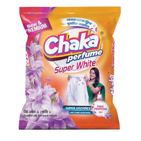 Chaka Perfume Super White Premium Detergent Powder 1Kg