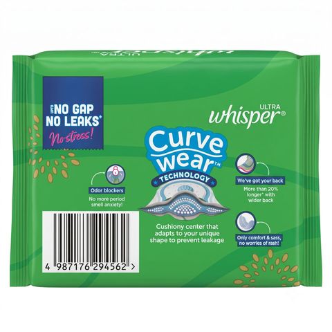 Whisper Sanitary Napkin Ultra For Heavy Flow Xl 6 Pieces