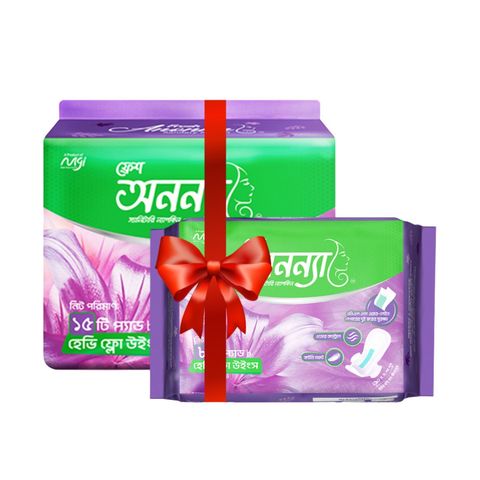 Buy Fresh Anonna Sanitary Napkin HF Wings 290mm Pad 15 Pieces & Get Free HF wings 240mm Pads 8 Pieces