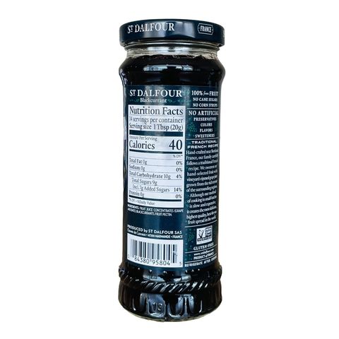 St Dalfour Blackcurrant Fruit Spread 284g
