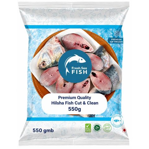 Premium Quality Hilsha Fish Cut & Clean 550g