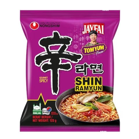 Nongshim Shin Ramyun Tom Yum Flavour Noodles 123g