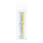 Dual Color Silicone Strap Watch Band Slide Lock Ash & Lemon 1 Piece