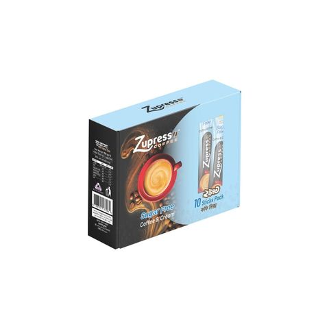 Zupresso Coffe & Cream Suger Free Box 10 Pieces 140g