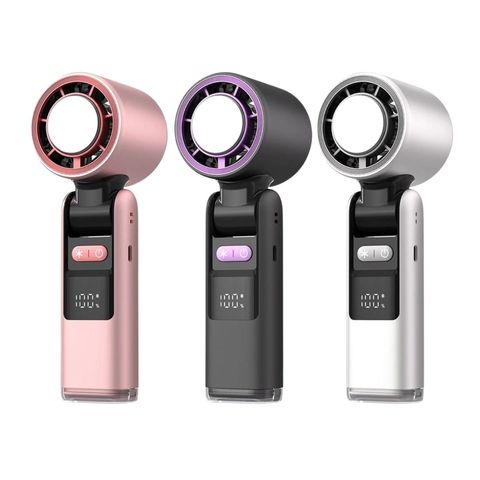Portable Handheld Mini Rechargeable Turbo Fan With Ice Cooler Assorted 1 Piece