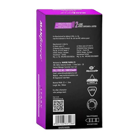 Manforce Black Grapes Dotted Condom 10Pcs