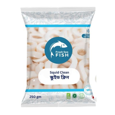 Fresh Sea Fish Squid Clean 250g