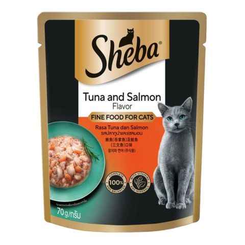 Sheba Tuna Salmon Flavor Cat Food 70g