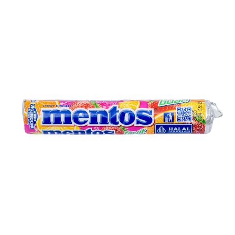 Mentos Mentos Fruit Buah 29g