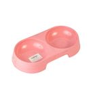 Double Cat Food Bowl (Assorted) 1 Piece
