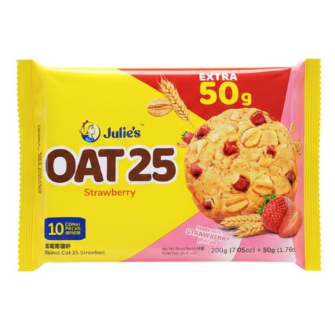 Julie's Oat 25 Cookie Strawberry 200g