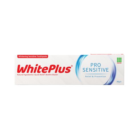 White Plus Whitening Pro Sensitive Toothpaste 40g