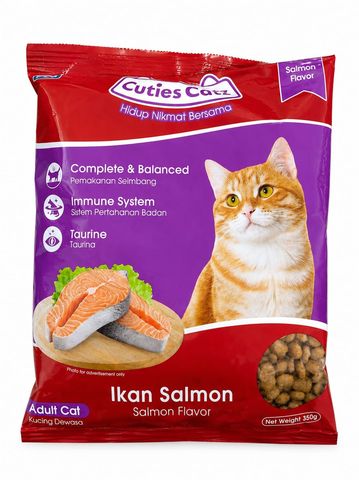 Cuties Catz Salmon Flavor Cat Food 350g