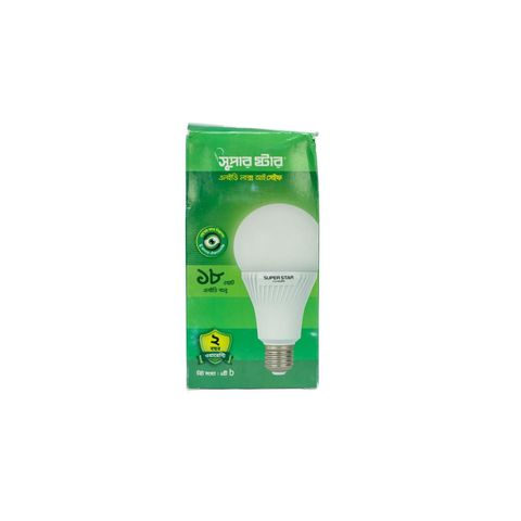 Super Star LED Light White 18 W Screw 1 Piece