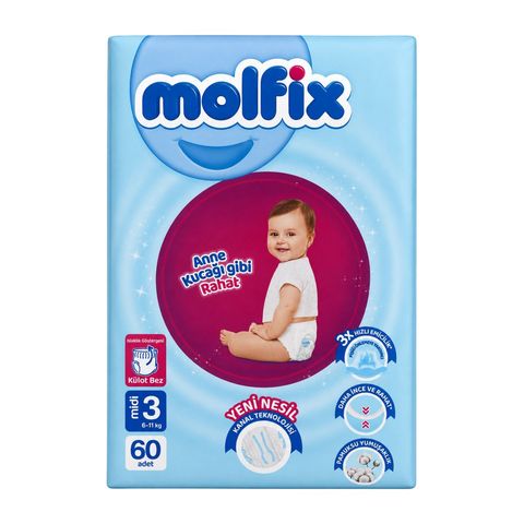 Molfix Pant Jumbo Midi 6-11kg 60 Pieces