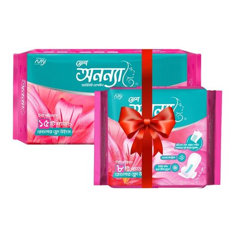 Buy Fresh Anonna Sanitary Napkin Rf Wings 240mm Pads 15 Pieces & Get Free Rf Wings 240mm Pads 8 Pieces