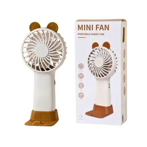 Portable Handheld Mini Rechargeable Turbo Fan With Ice Cooler Assorted 1 Piece