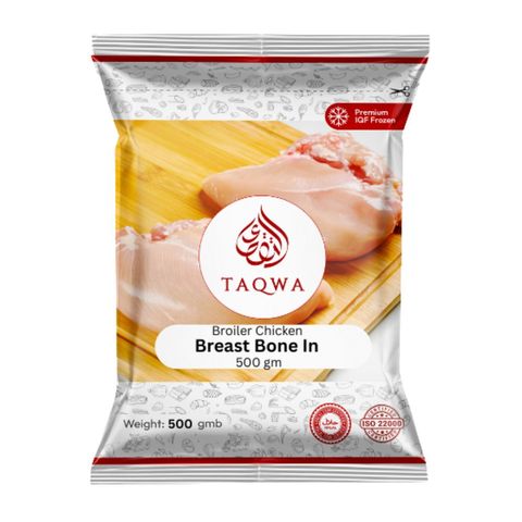 Taqwa Broiler Chicken Breast With Bone 500g