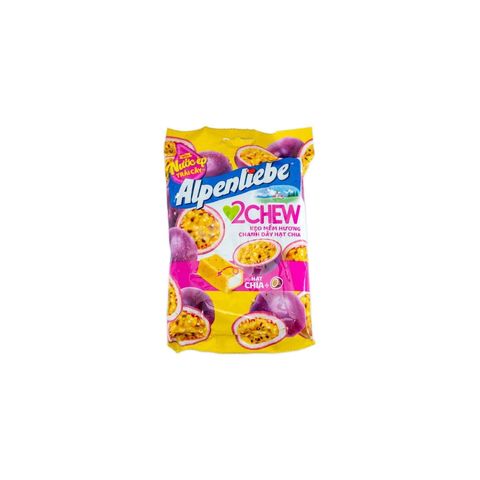 Alpenliebe 2 Chew Passion Fruit & Chia Seeds Candy 84g