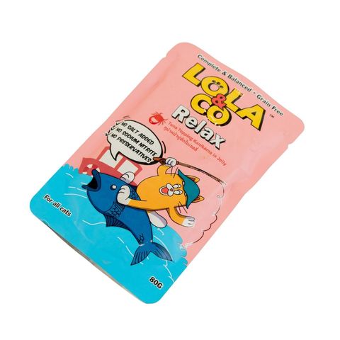 Lola & Co Relax Pouch Tuna Topping Kanikama In Jelly For All Cats 80g
