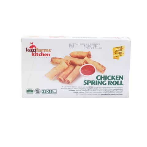 Kazi Farms Kitchen Chicken Spring Roll (23 Pieces ± 2 Pieces) 250g
