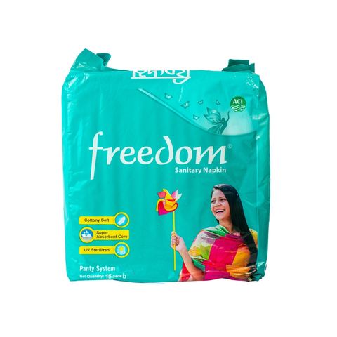 Freedom Panty System Sanitary Napkin 15 Pieces