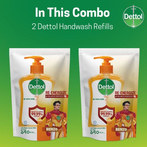 Dettol Handwash Reenergize Refill Combo 170ml