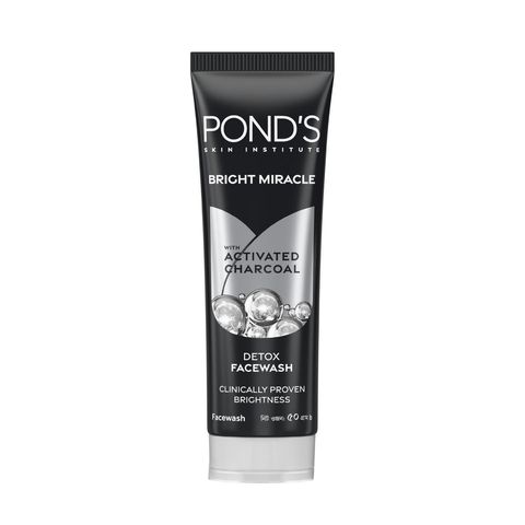 Pond's Bright Miracle With Activated Charcoal Detox Face Wash 50g