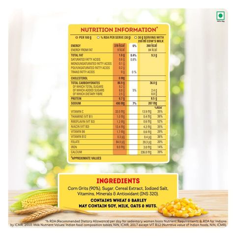 (Buy 1 & Get 1 Free) Kellogg's Corn Flakes Original Breakfast Cereal 475g