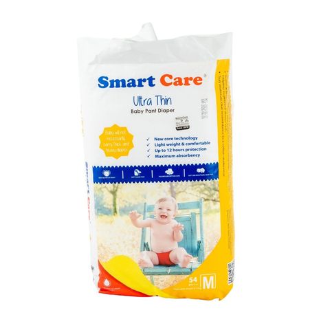 Smart Care Baby Diaper Ultra ThinPant M 54 Pieces