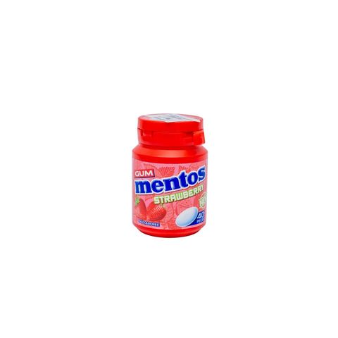 Mentos Gum Bottle Strawberry 40 Pieces 56g