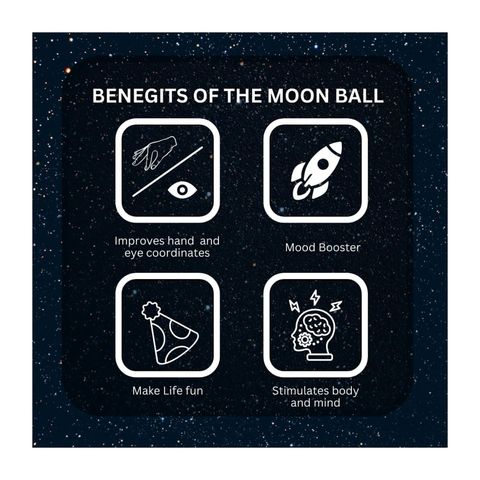 Moon Ball High Bouncing Ball Multicolor 1 Piece