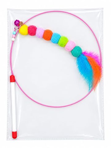 Cat Stick Long Wire Balls Toy 1 Piece