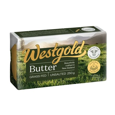 Westgold Unsalted Butter New Zealand 250g