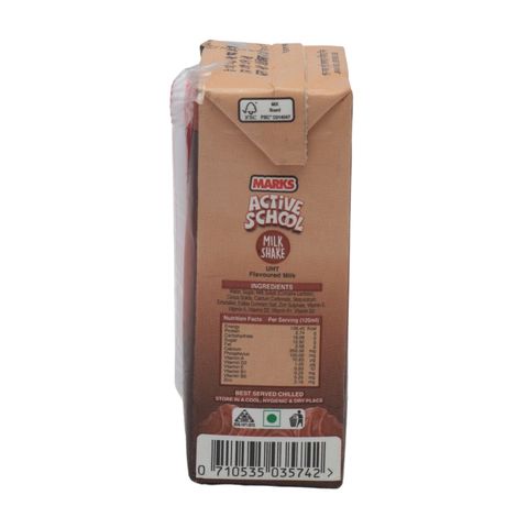 Marks Active School Belgian Chocolate Flavour Milk Shake 125ml