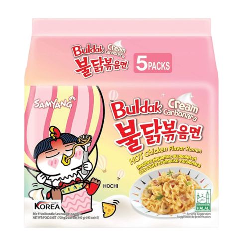 Samyang Buldak Cream Carbonara Hot Chicken Flavour Ramen 700g
