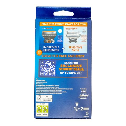 Gillette Pro Glide Skin Guard 1 Razor Cartridge 2 Pieces