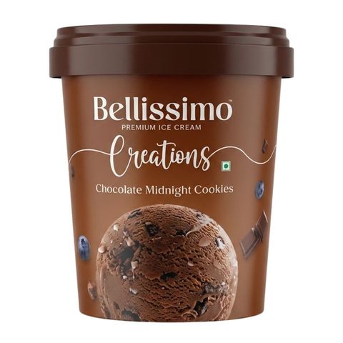 Bellissimo Chocolate Midnight Cookies Ice Cream 450ml