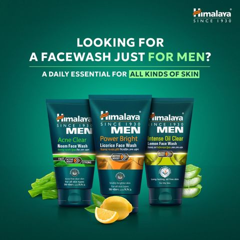 Himalaya Men Intense Oil Clear Lemon Face Wash 100ml