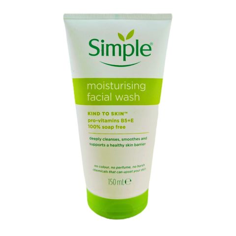 Simple Moisturising Facial Wash Gel UK 150ml