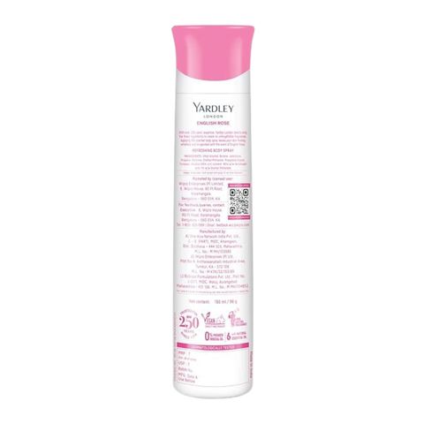 Yardley Body Spray Eng Rose 150ml