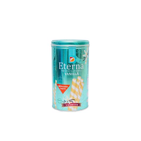 Eterna Vanilla Wafer Rolls Tin 200g