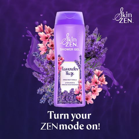 Buy 2 Pieces Skin Zen Lavender Shower Gel 250ml & Get  Free Loofa 2 Piece 