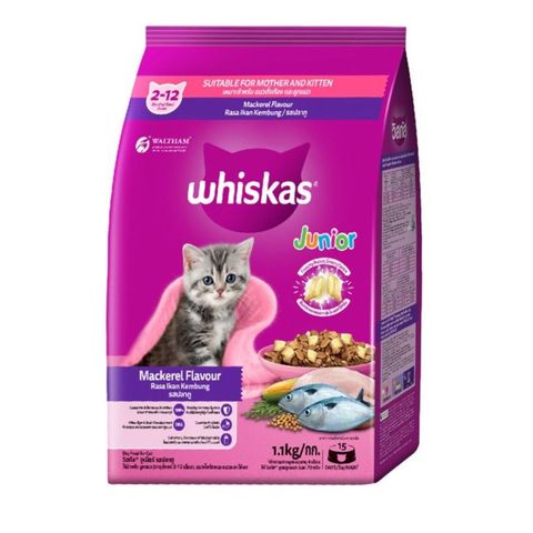 Whiskas Junior Mackerel Cat Food 1.1kg